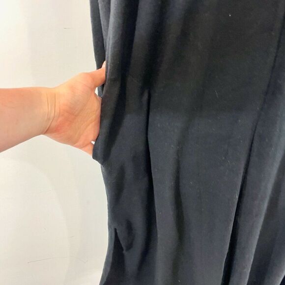 DONNA KARAN SLEEPWEAR  Maxi Velour Sleep Shirt Large More like Beack dress - Picture 7 of 15